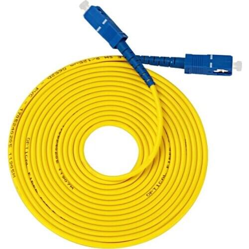 20 Meters SC-SC SM SX 3mm 20M 9/125um SC/PC Fiber Optic Patch Cord Optical Fiber Jumper Cable