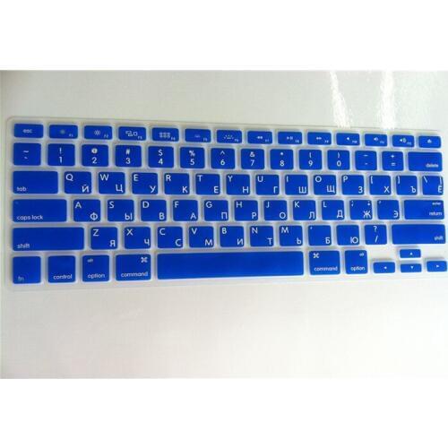 Russian US version Silicone Soft Keyboard Cover Protector for Mac Book Pro air retina white 13 15 17 inch laptop MEAFO