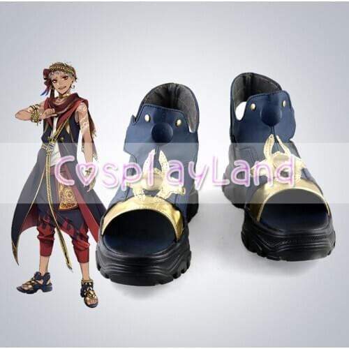 Villains Academy Adventure Game Land of Hot Sands Scarabia Kalim Al-Asim Cosplay Sandals Shoes Boots Men Shoes Costume