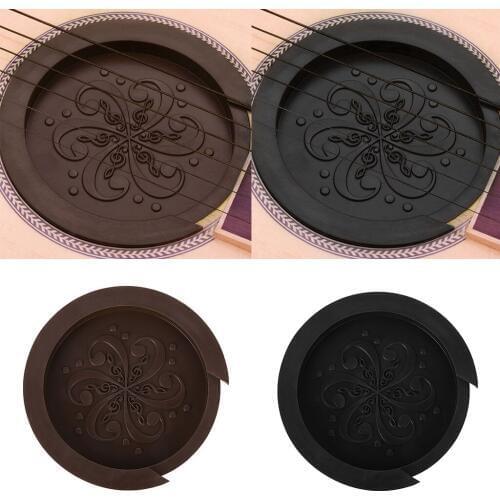 Silicone Acoustic Guitar Soundhole Cover Weak Sound Buffer Plug Guitar Accessory