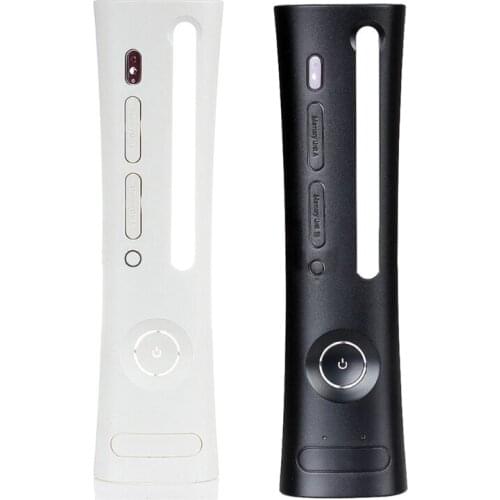 Faceplate Case Replacement Durable Black White Front Shell Cover Compatible with X-BOX 360 Fat Replacement B03C