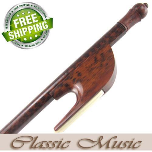 Snakewood Baroque Cello Bow with a Slim Tip (4/4), Good Mongolian Horse Hair