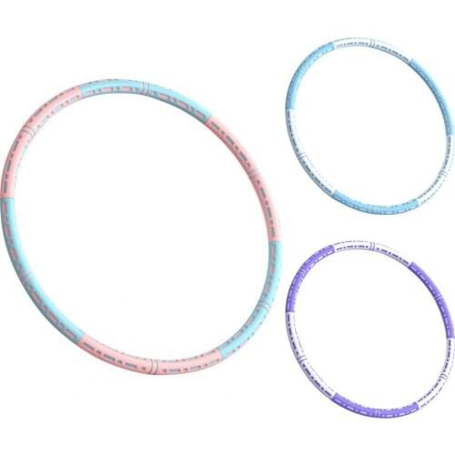 Sport Hoop Detachable Multi-color Abdominal Training Sports Weighted Exercise Hoop Fitness pilates equipment Yoga Circles