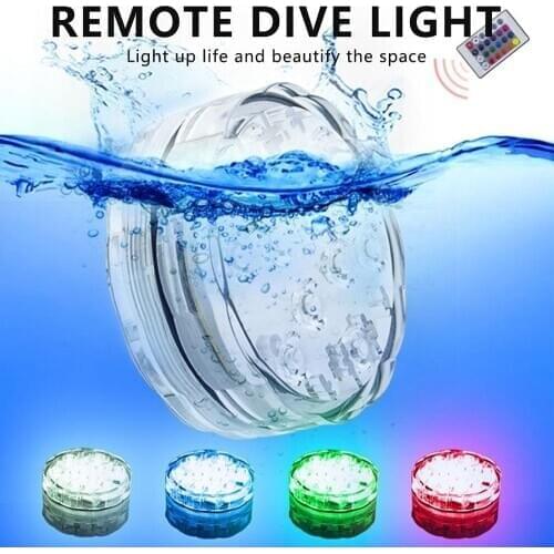 Aquarium Light Fish Tank Submersible Light Suction Cup Underwater Lamp LED Lights Aquarium Lighting Vase Swimming Pool 16 Colors