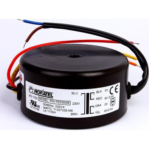 30W NORATEL sealed ring cow 30VA toroidal transformer new original imported double 6V 9V 15V 18V 25V