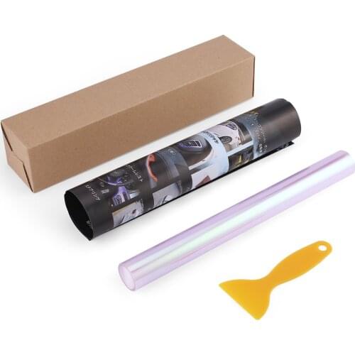 Universal 120x30cm Auto Car Lights Change Color Film HeadLight Taillight Tint Protective Film Car Sticker Styling with Scraper