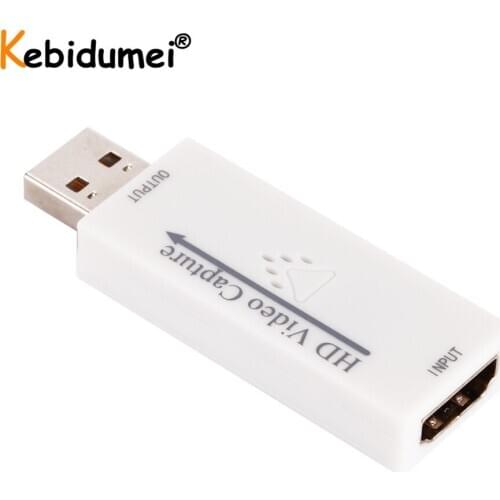 USB 2.0 To HDMI-compatible Capture Card Live Stream Video OBS Picture Capture USB 2.0 Grabber Recorder Box For PS4 Broadcast