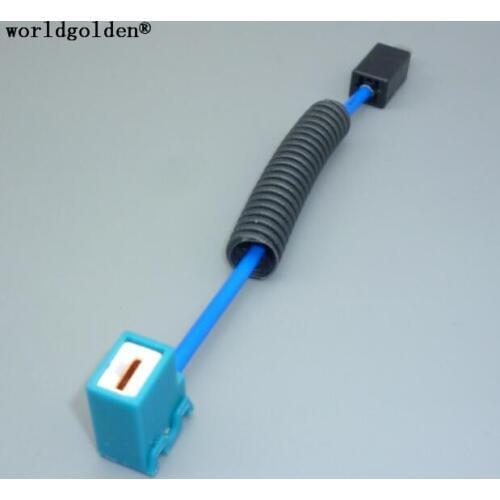 Worldgolden 2pcs H1 Ceramic Socket Heavy Duty Ceramic Wiring Harness H1 Light Bulb Connector Adapter For Headlights