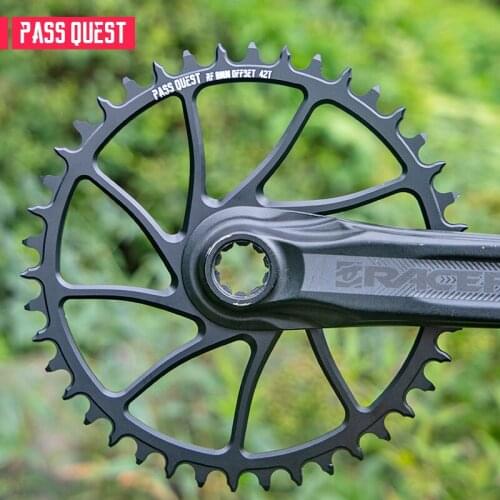 PASS QUEST RACEFACE 0mm Offset Crank Special Positive Negative Width Narrow Tooth Sprocket Mountain Bike Sprocket Race EASTON