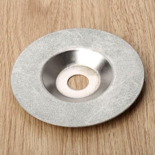 1Pc 4" Diamond Brazed Grinding Wheel Rotary Polishing Cutting Discs Bowl Mill Diamond Slice Circular Saw Blade for Angle Grinder