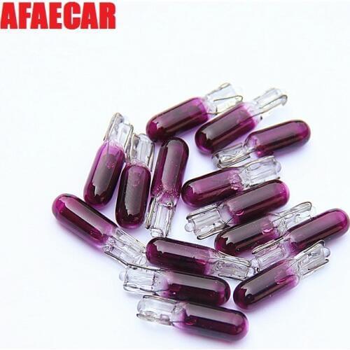 AFAECAR 20pcs T5 2723 12V 1.2W W2x4.6d Line Instrument Indicator Light