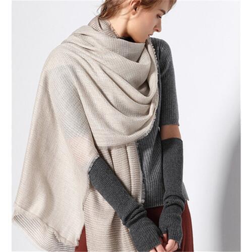 100%goat cashmere women fashion solid scarfs shawl pashmina 80x200cm small tassel