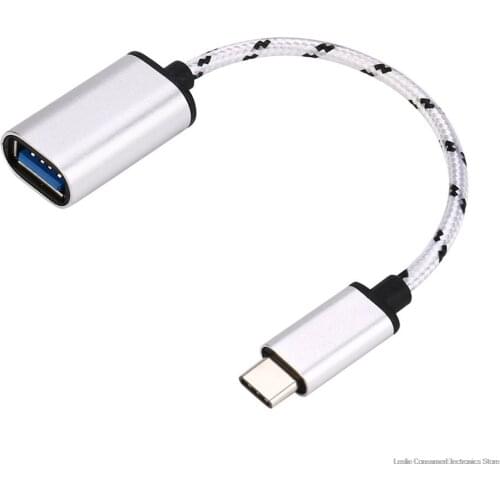 18cm Type-C OTG Adapter Cable USB 3.1 Type C Male To USB 3.0 A Female OTG Data Cord Adapter NK-Shopping