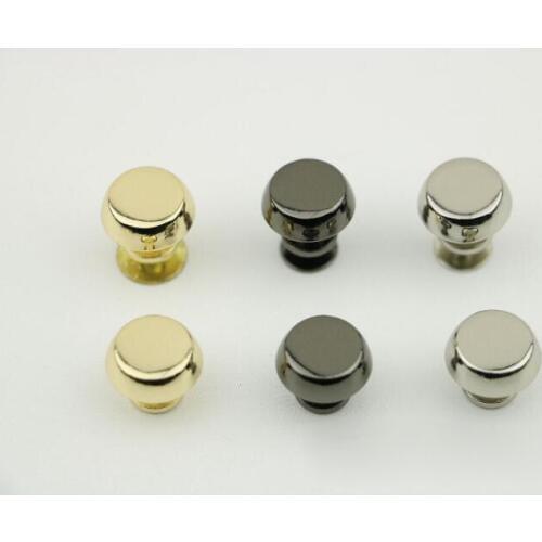 20pcs/lot Luggage hardware accessories All brass bucket nails Round face screw Bags and handbags hardware accessories