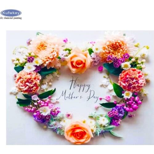 5D Diamond Painting Diamond Mosaic Love Flower Needlework Full Square Drill Cross Stitch Lovers Rose Gift Diamond Crystal Decor