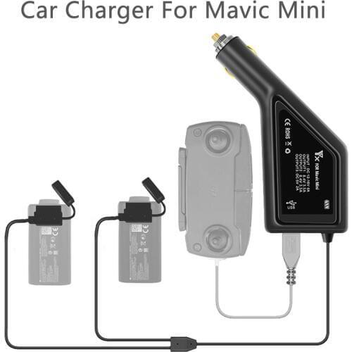 YX 3 in 1 Car Charger For DJI Mavic Mini Intelligent Battery Charging Hub Mavic Mini Car Connector USB Adapter Multi 2 Battery