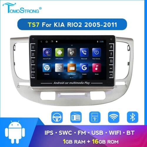 Car Android dashboard radio For Kia RIO 2 RIO2 2005 2006 2007 2008 2009 2010 2011 Auto audio Multimedia IPS screen WIFI USB
