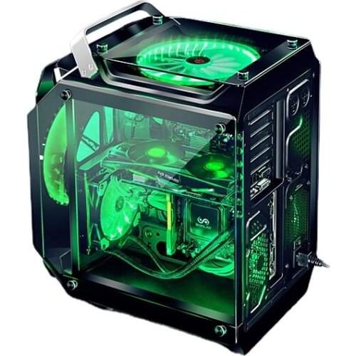 Computer Host Case M-ATX Full-Side Transparent Personality Full-Side Transparent Desktop Game Assembly