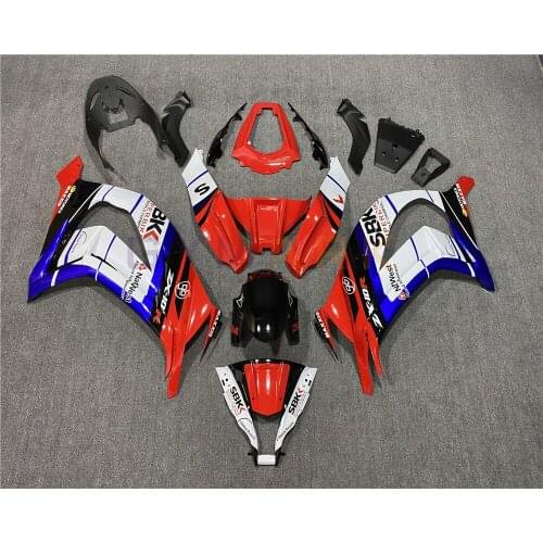 For Kawasaki ZX10R ZX-10R 2011-2015 Motorcycle Plastic Fairing Kit, zx-10r 10R 11 12 13 14 15 ABS Body Red And White Fairing