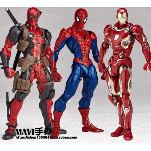 Hasbro MARVEL Iron Man Captain America Venom Magneto Wolverine Deadpool Joints Movable Action Figure Model Toys