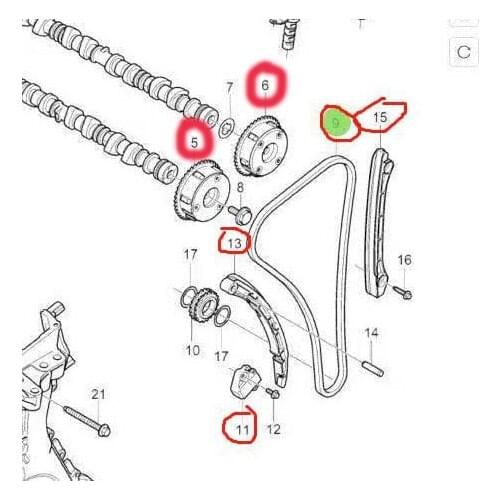 Timing Kit X355VG for XC90 S80 S60 V60 V70 XC60 XC70 2007-2013