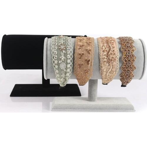 New Velvet Bracelet Stand Necklace Holder Hairclip Headband Stand Rack Jewelry Display Jewelry Hair Hoop Storage Organizer