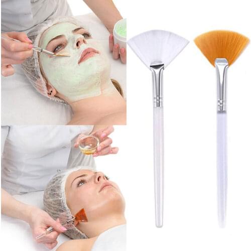 DIY Mask Mud Mixing Brush Tool Facial Face Mask Brush Cosmetic Tool Skin Face Care for Women Ladies Girls Fan Makeup Brush