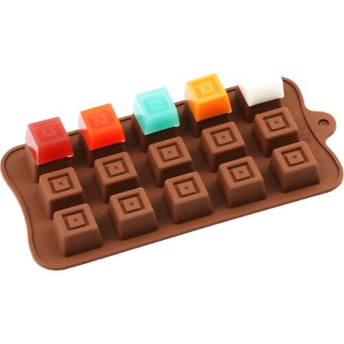 Silicone Chocolate Molds Baking Molds Square For Candy Cake Decorations Cake Mold Chocolate Cute Mold Ice Tray