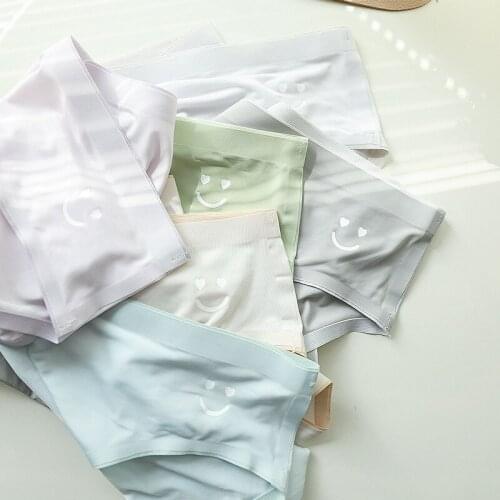 Bright smile Seamless Panties women summer fresh sweet ice silk underwear pants Japanese briefs women N0172