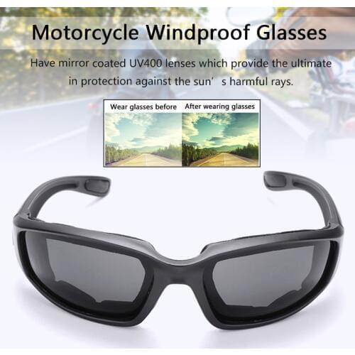 Universal 1px Motorcycle Glasses Protective Sun Windproof Riding Motor Goggles Cycling Outdoor Parts