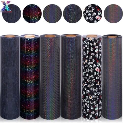 XFX HTV Beautiful Color 1 Sheet 25cmx150cm TPU Heat Transfer Vinyl Heat Press Machine T-shirt Iron on HTV Printing DIY Stickers