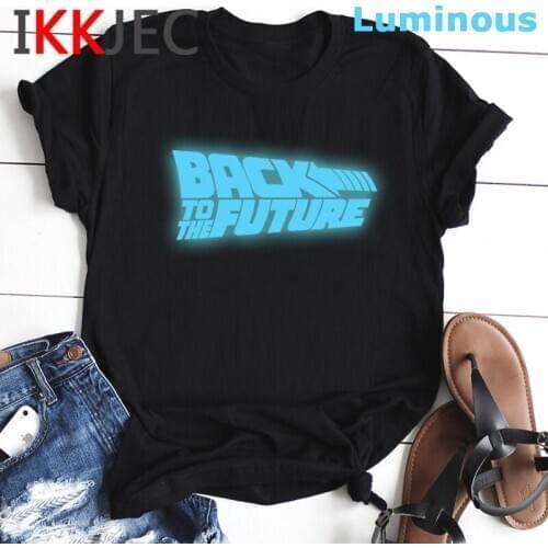 Back To The Future Funny Cartoon T Shirt Women Graphic Harajuku T-shirt Hip Hop Summer Anime Tshirt Hip Hop Top Tee Female