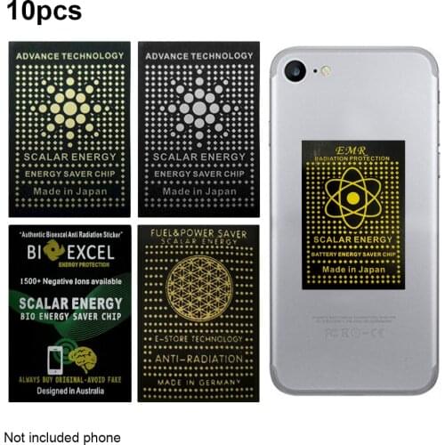 10pcs EMF Protection Neutralizer Anti Radiation Sticker Computer Blocker EMR Scalar Cell Phone Shield Laptop Energy Negative Ion