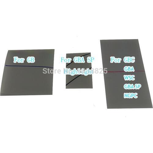 2PCS Polarized Polarizer Filter Film Sheet For Gamboy For GB GBA SP Highlight GBC GBA WSC GBA SP NGPC Backlit Screen Modify Part