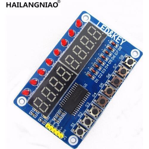 5pcs Key Display For AVR New 8-Bit Digital LED Tube 8-Bit TM1638 Module