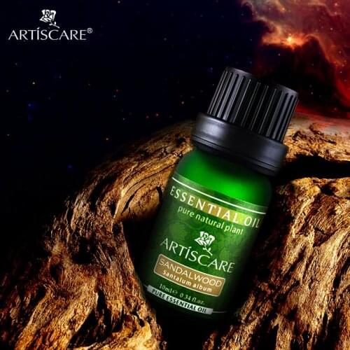 ARTISCARE 100% Natural Sandalwood Pure Essential Oil 10ml Purify Heart Meditation From India Moisturizer Dry Skin Sandalwood Oil
