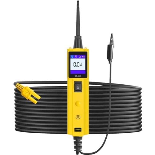 AUTOOL BT260 Car Electrical Circuit Tester Electric Voltage Electrical Component Test Meter LED 12V 24V Power Diagnostic Tools