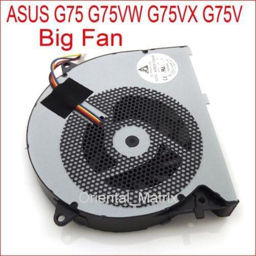 Free Shipping KSB06105HB-AJ10 KSB06105HB DC05V 0.40A For ASUS G75VW G75VX G75V G75 Computer Cooler Big Cooling Fan