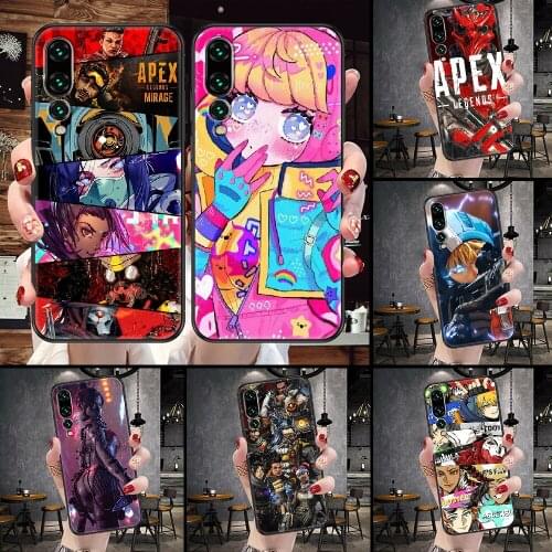 Apex Legends Game Phone Case For Huawei P Mate P10 P20 P30 P40 10 20 Smart Z Pro Lite black painting cover tpu waterproof luxury