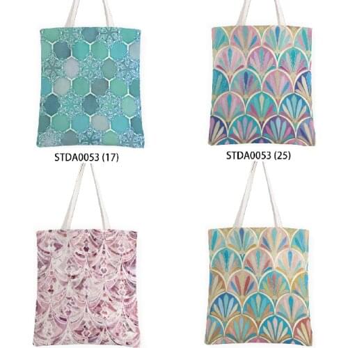 Color geometric stripe printing free shipping items lunch bag Bag for shoes Womens beach bag Storage in the kitchen packaging