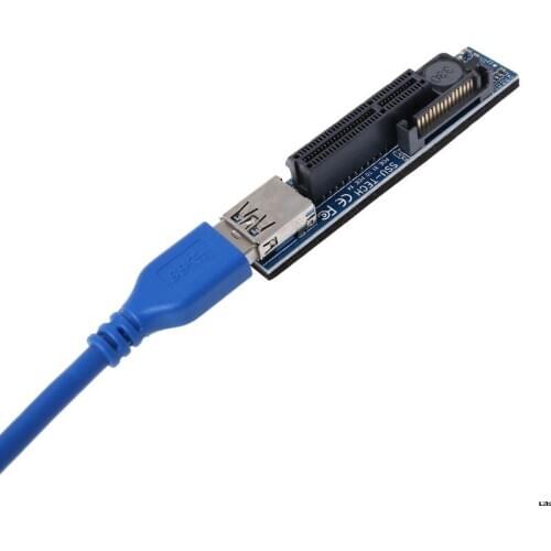 Add On Card PCI Express USB 3.0 Adapter Raiser Extender PCIE Riser Card USB 3.0 PCI-E SATA PCI E Riser PCI Express X1 to X4 Slot