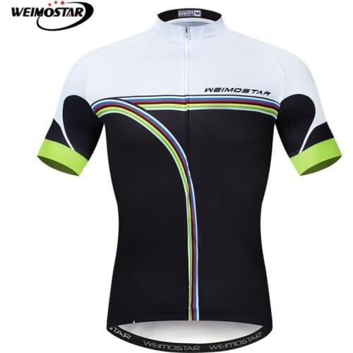 Weimostar 100% Polyester Cycling Jersey Men Summer MTB Bike Jersey Racing Sport Bicycle Shirt Pro Team Downhill Cycling Clothing