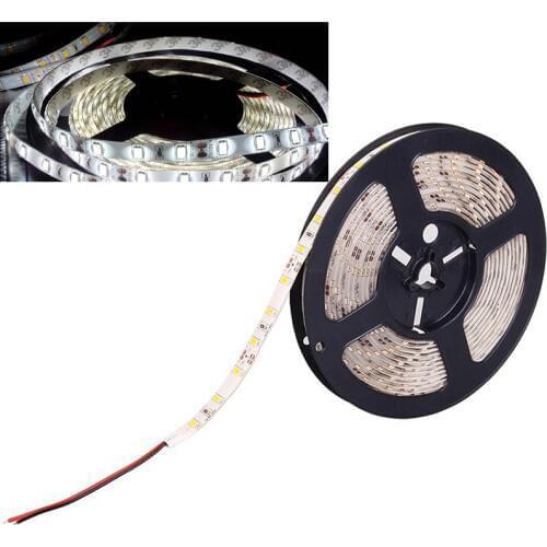 5M 12V Flexible 300 LED 5630 SMD Strip Light Cold Warm White Car Light Waterproof