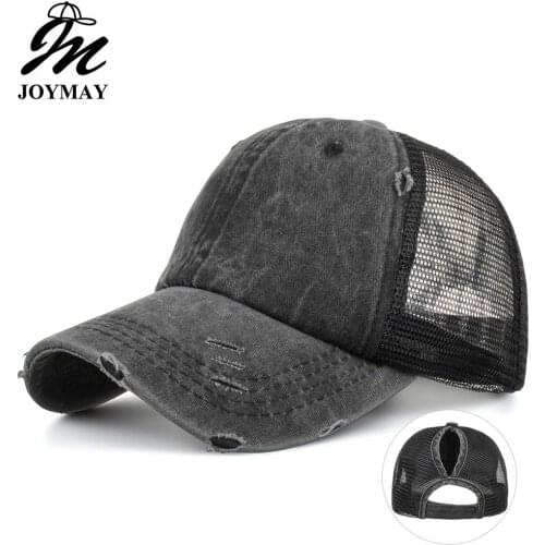 JOYMAY 2020 New Sun hat Shading Cap Fashion style unisex embroidery Mesh Baseball Cap Casual leisure hat B718