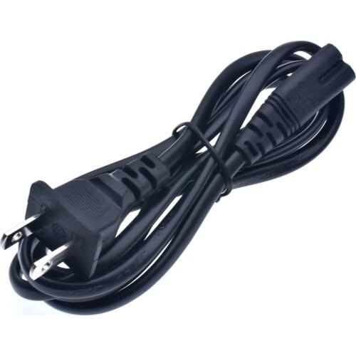 USA plug power supply Cable 2-prong 2 Outlets Cord IEC320 C7 for Laptop Notebook Tablet 1.5m