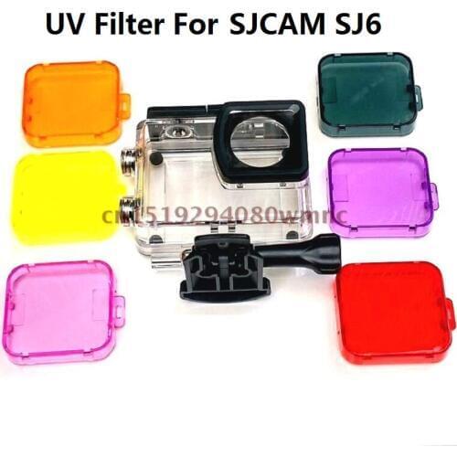 SJCAM Original SJ6 Legend Accessories Diving Lens UV Filter Waterproof Case Protective Cover For sj6 THIEYE T5E E7 Action Camera