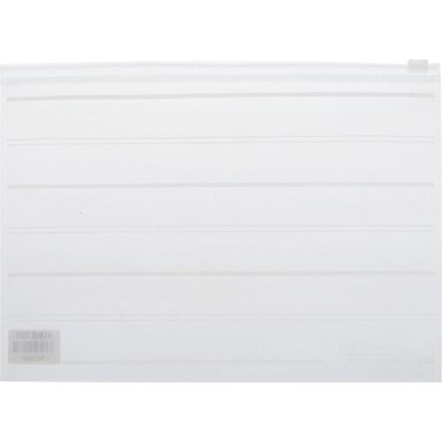 PVC A4 A5 Clear Transparent Plastic Waterproof Stationery Case Zipper Bag Pouch P9JB