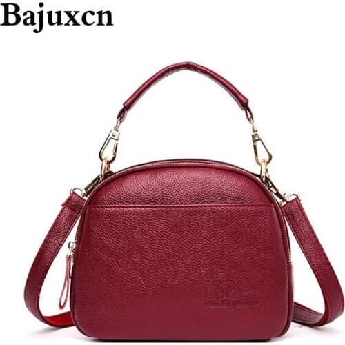 Luxury womens bag 2020 new high-quality soft PU leather ladies shoulder messenger bag designer multi-layer double zipper bag