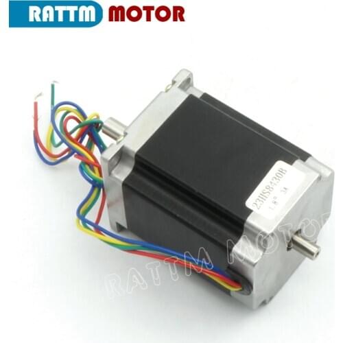 57x76mm 23HS8430B CNC Dual shaft stepper motor Nema 23 270 Oz-in 3.0A