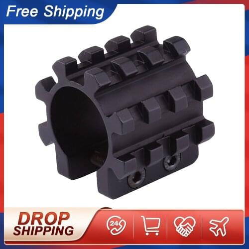 Tactical 25.4mm Ring 3 Picatinny Picatinny Weaver Rails Per Side Fit for 12 Gauge 5 Position 500 Shotgun